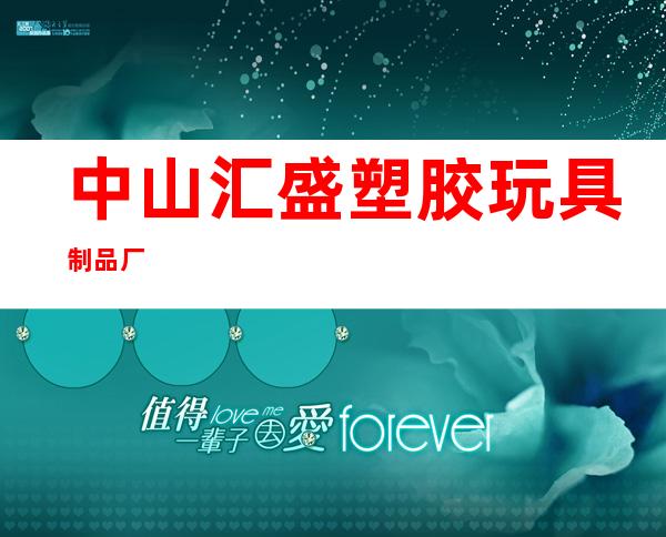 中山汇盛塑胶玩具制品厂