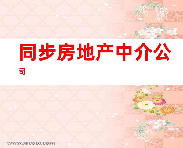同步房地产中介公司
