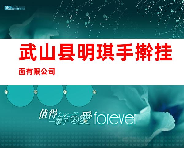 武山县明琪手擀挂面有限公司