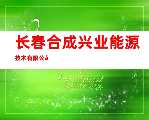 长春合成兴业能源技术有限公司