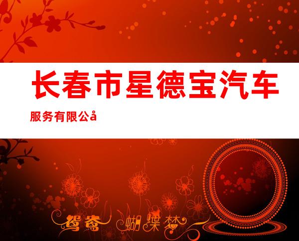 长春市星德宝汽车服务有限公司
